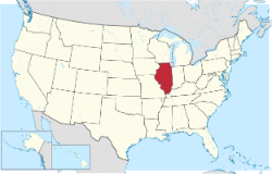 Illinois state map