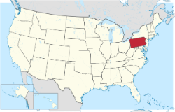 Pennsylvania state map