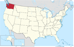 Washingtona state map